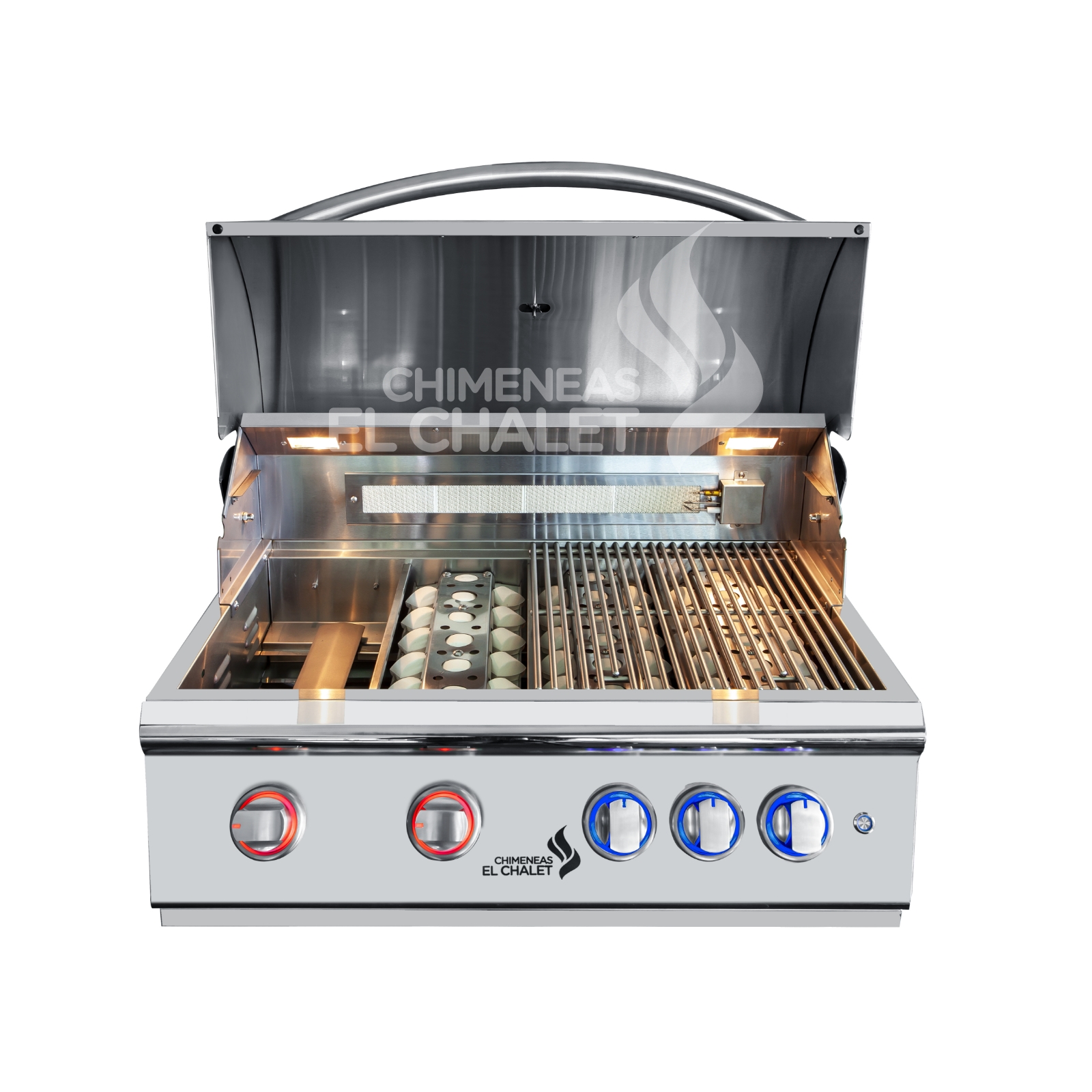 asador bbq de empotrar deluxe 304