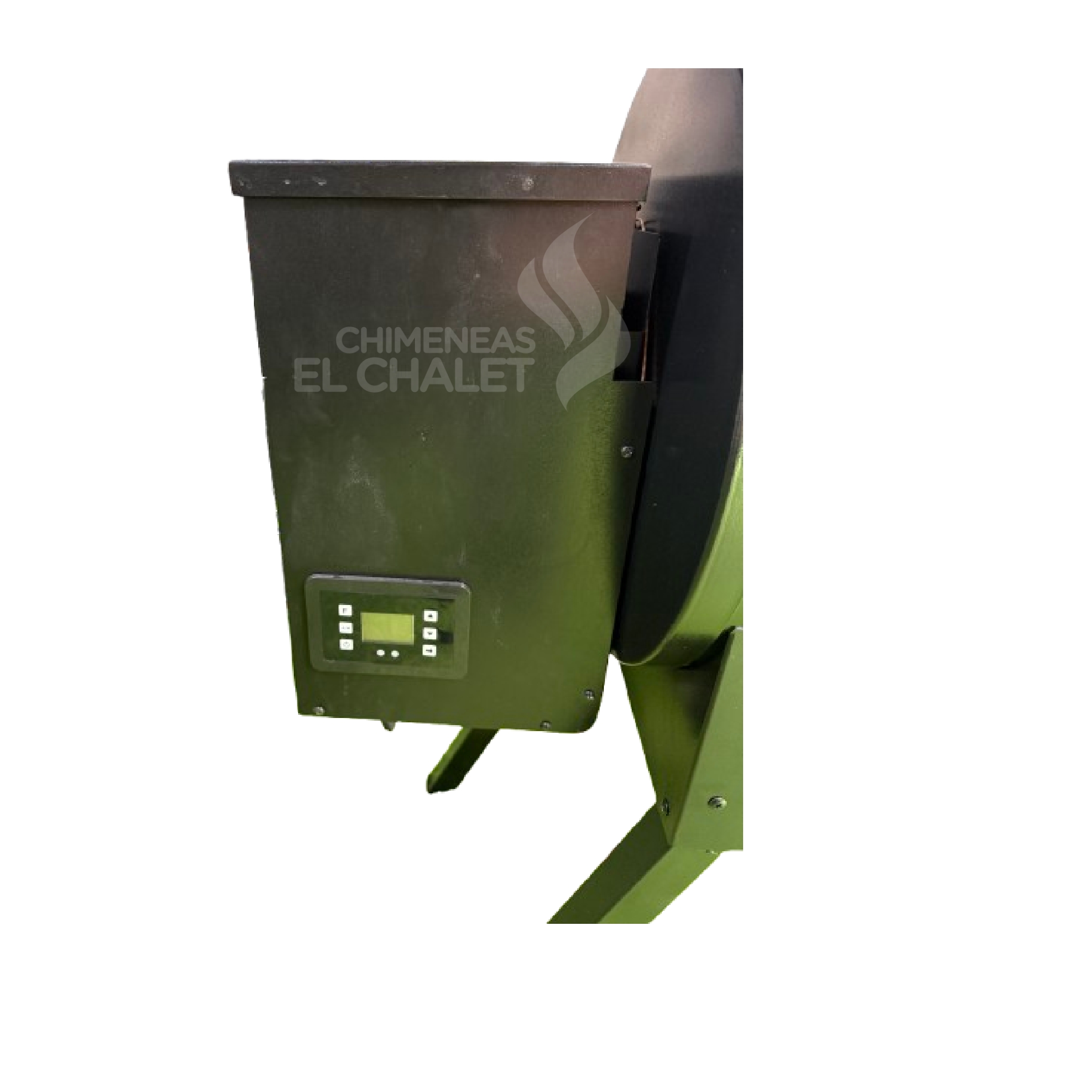 asador pellet madera eficiente chimeneas el chalet 9 kw – 12