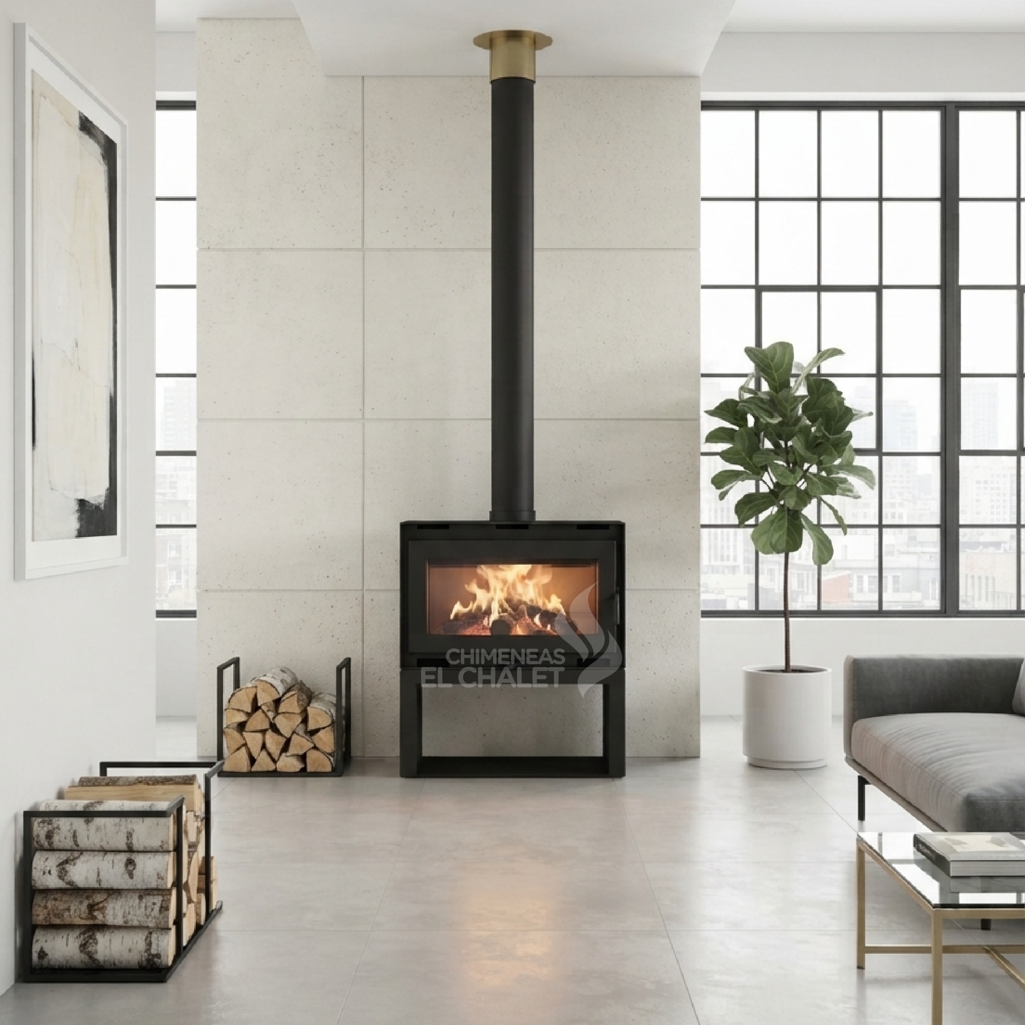 chimene lena doble combustión 800 f chimeneas el chalet – 1