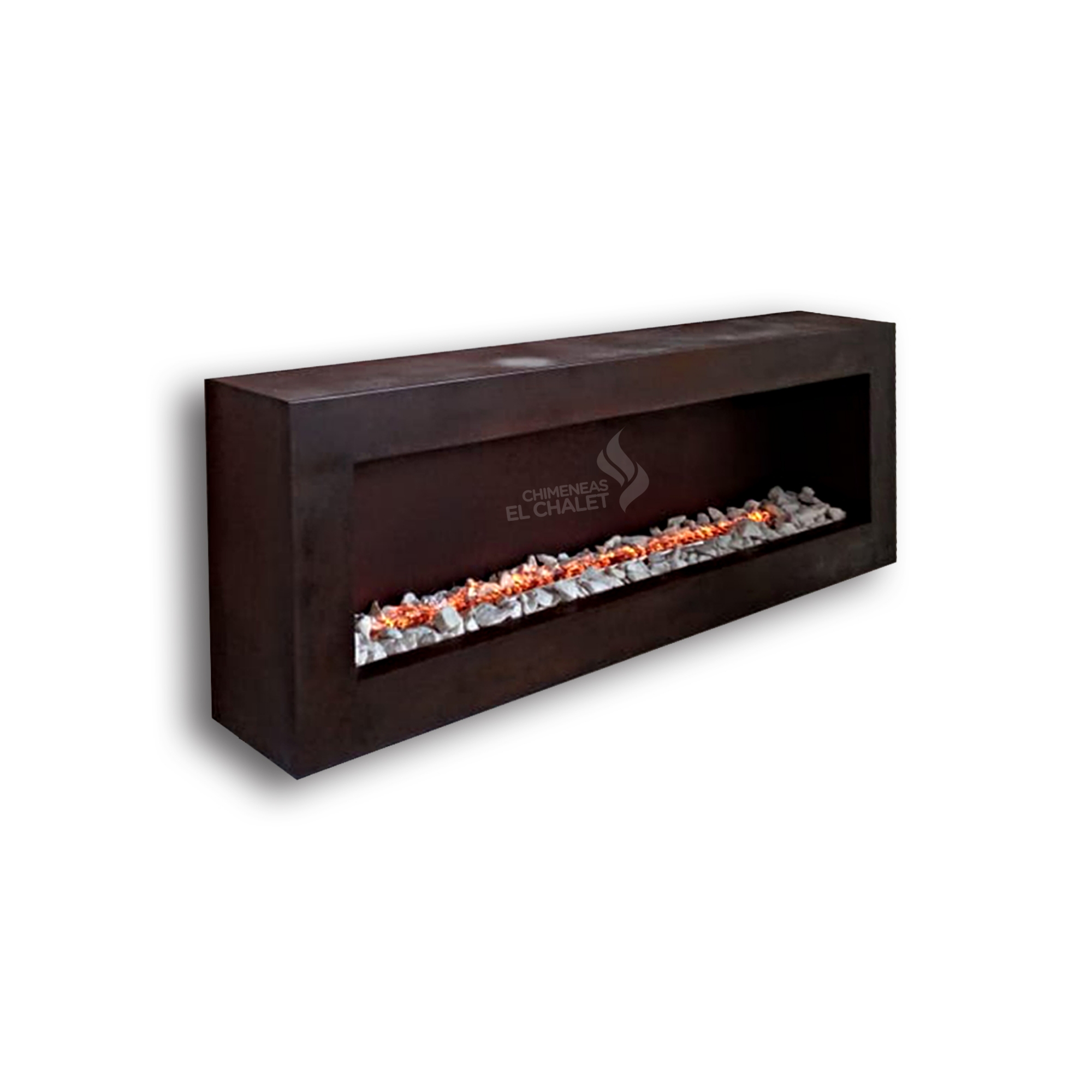 chimenea de bioetanol mesa minimalista