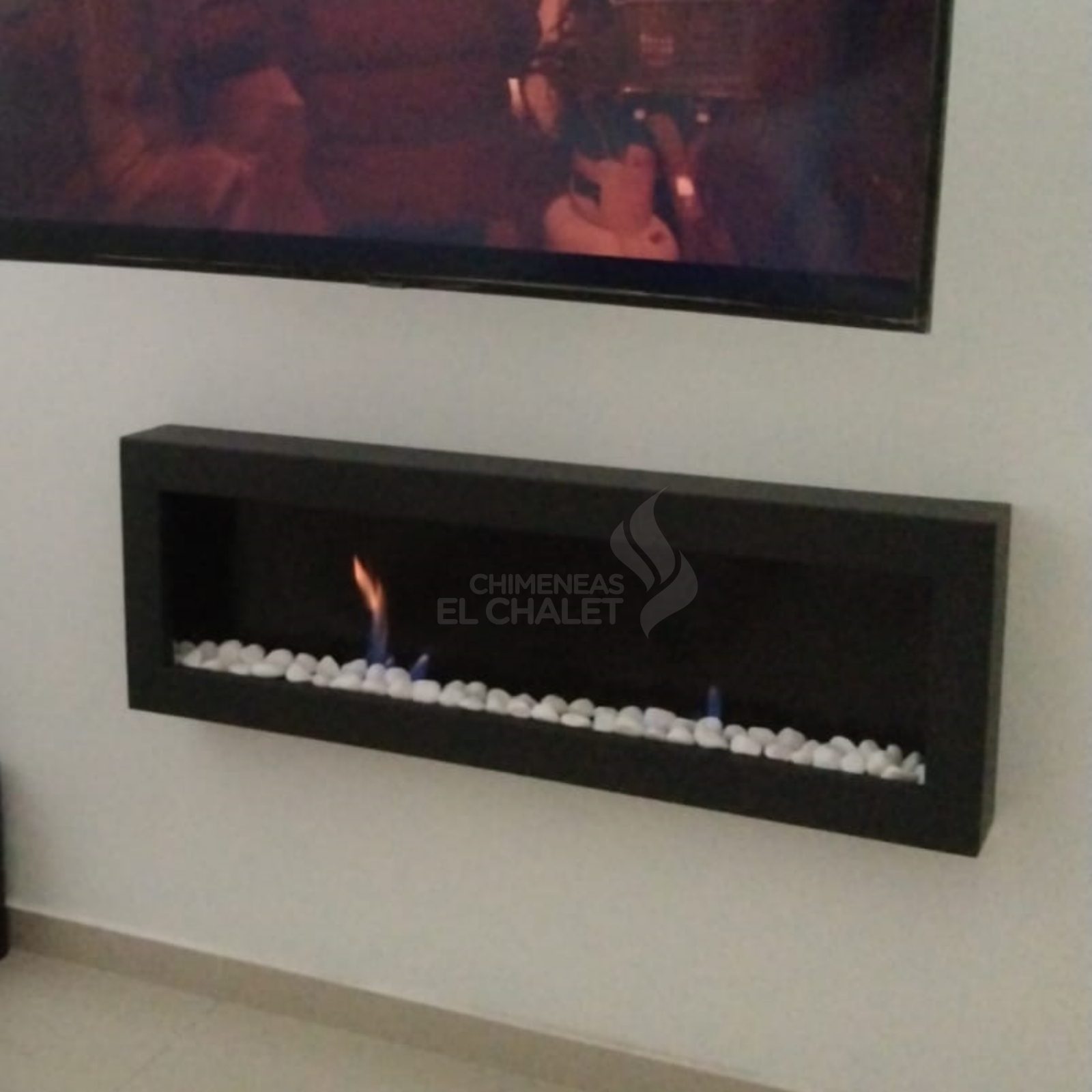 chimenea de bioetanol cuadro