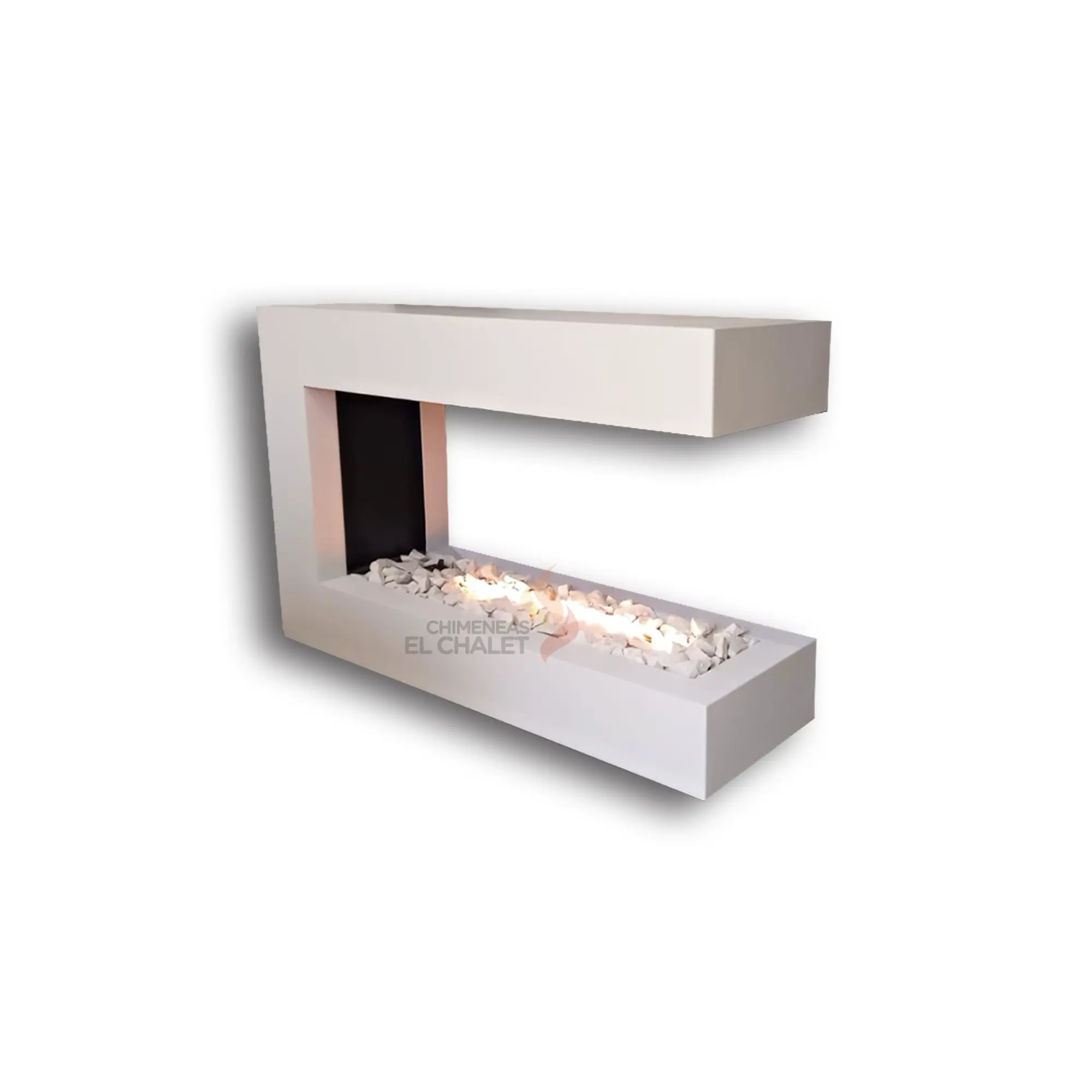 chimenea gas dos ambientes chimeneas el chalet