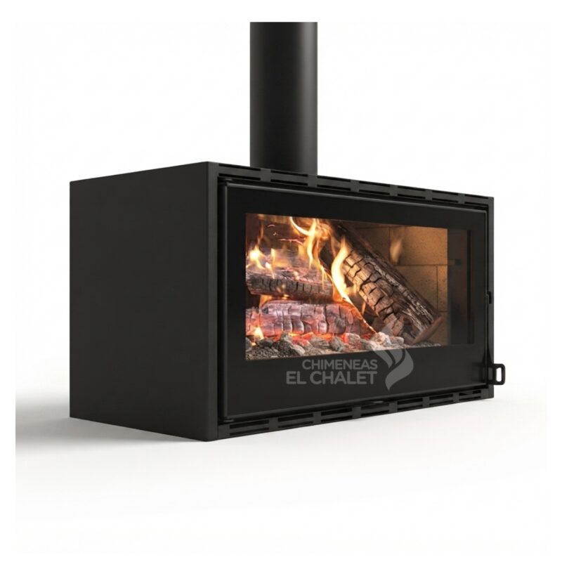 chimenea lena doble combustionm lenta chimeneas el chalet lignum 120 cm