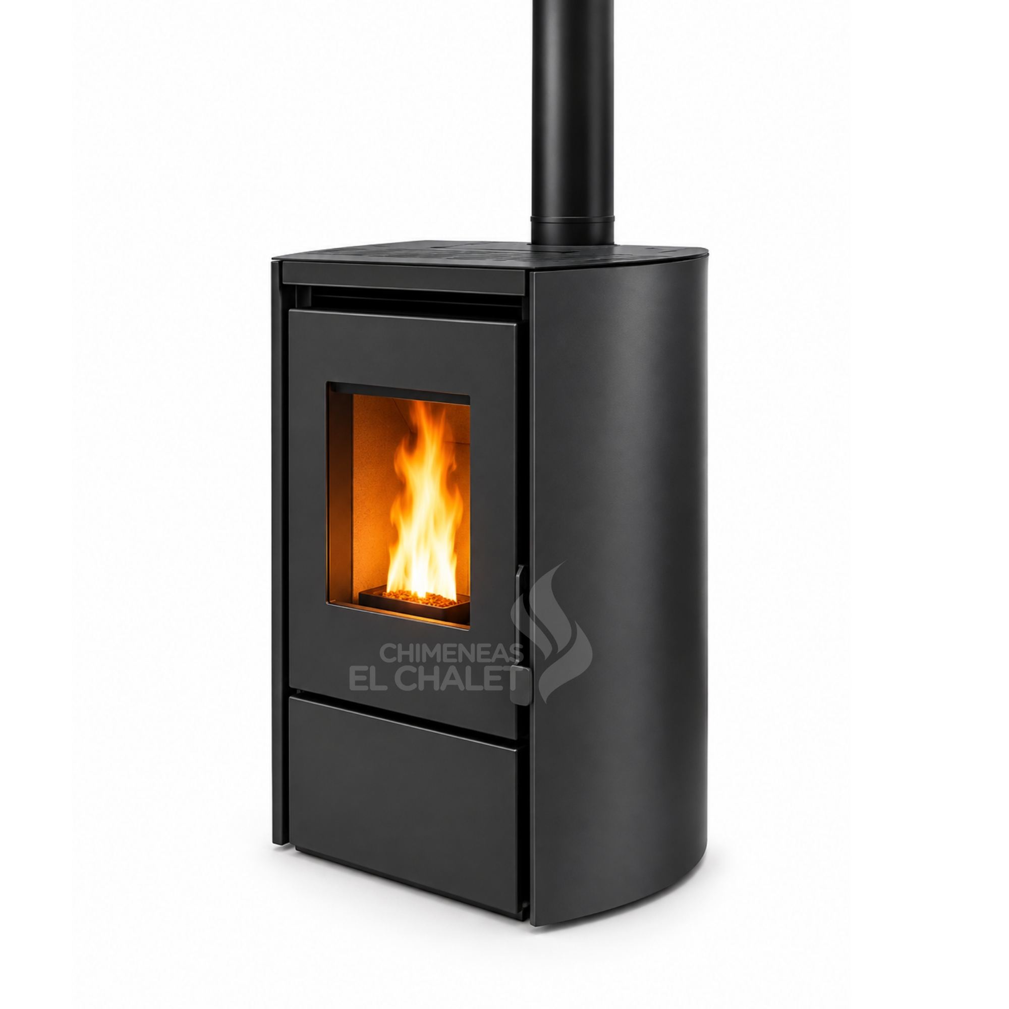 chimenea pellet madera eficiente chimeneas el chalet 6 kw – 2