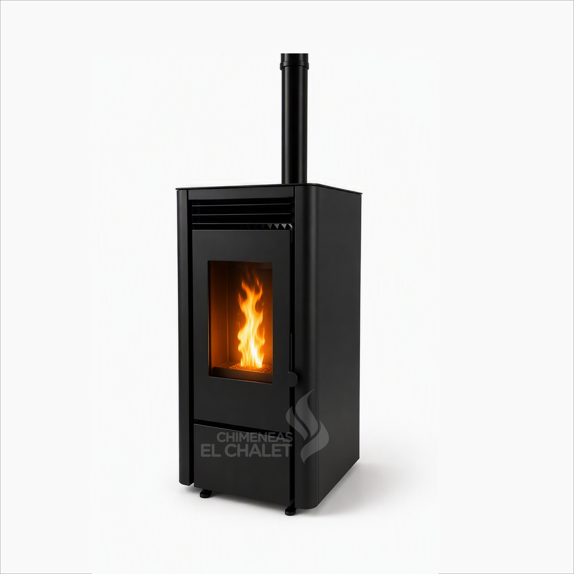 chimenea pellet madera eficiente chimeneas el chalet 9 kw – 6