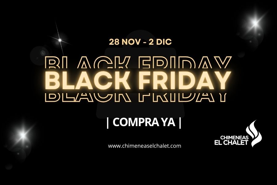 Anuncio Black Friday con fechas y botón compra.