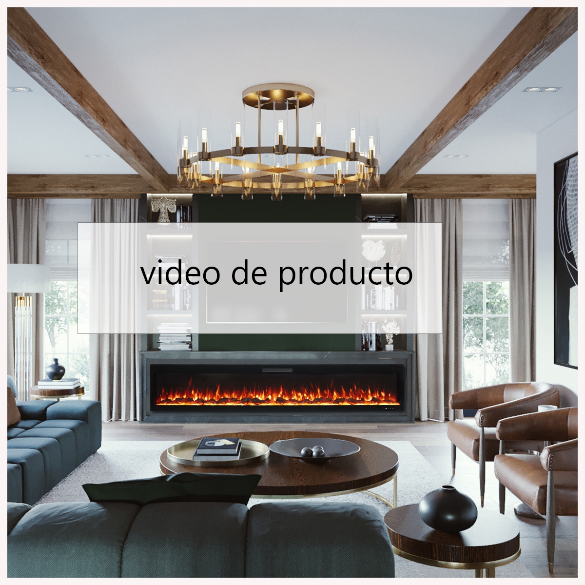 chimeneas electrica vap video chimeneas el chalet – 1