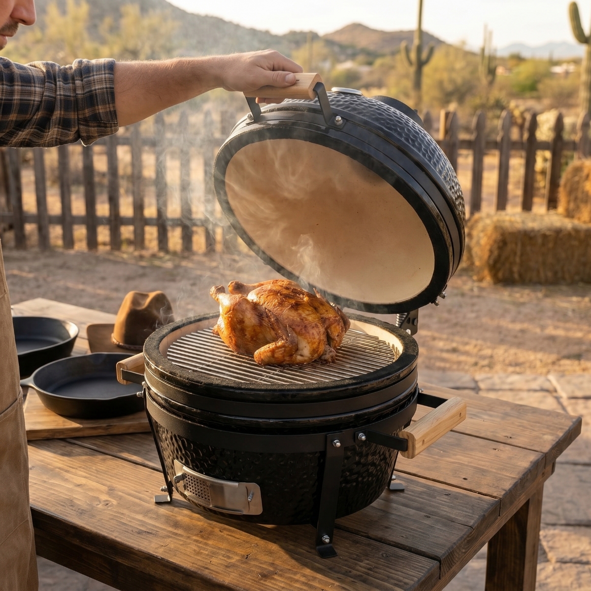 kamado 16 asador carbon ceramica chimeneas el chalet – 2