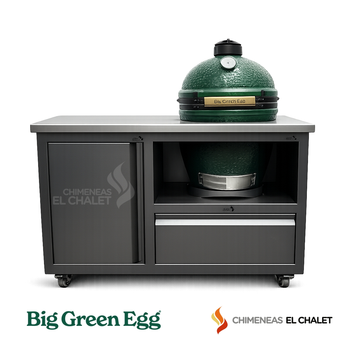 kamado big egg green chimeneas el chalet ceramica asador carbon ahumador bge precio – 6