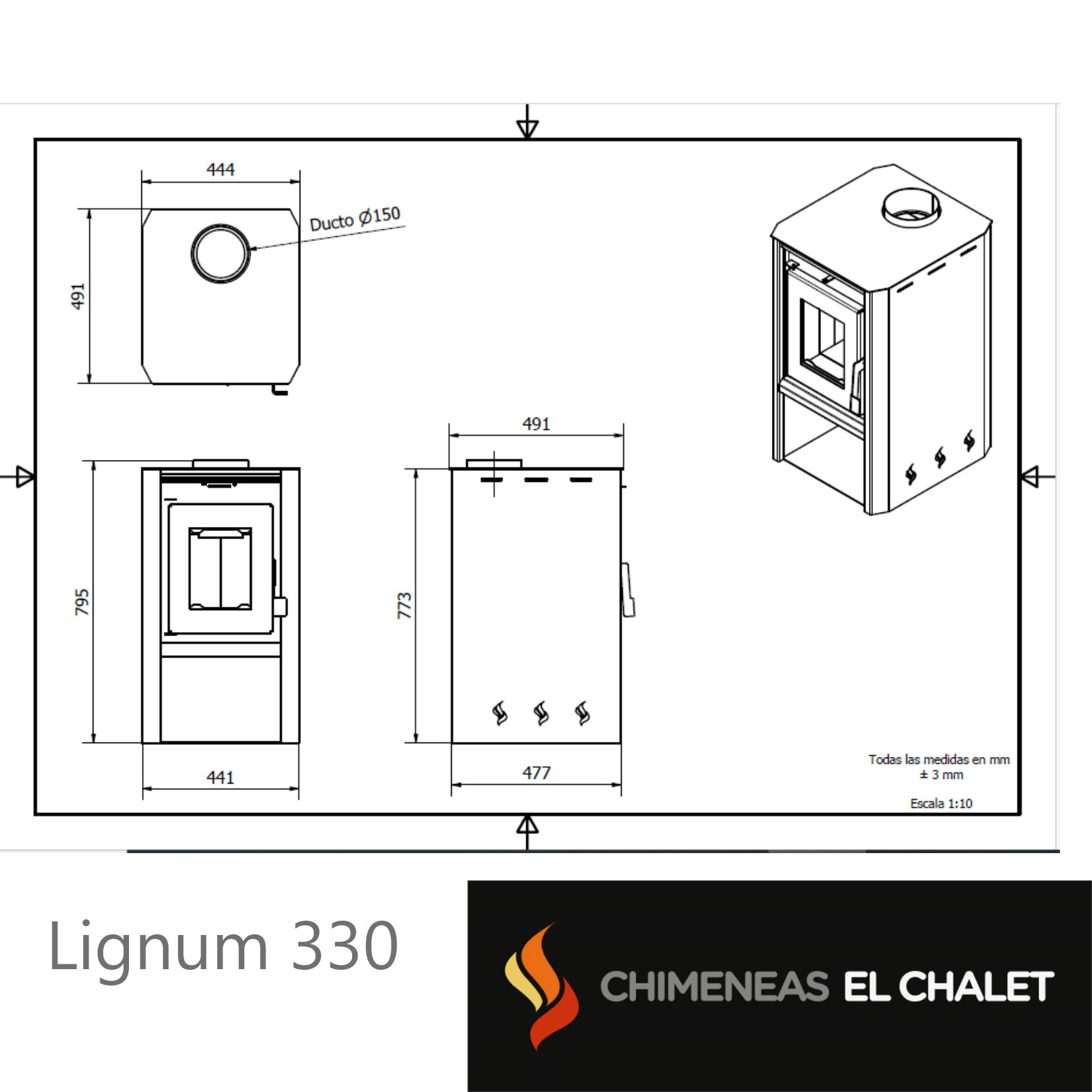 3. lignum 330 & kit de instalación