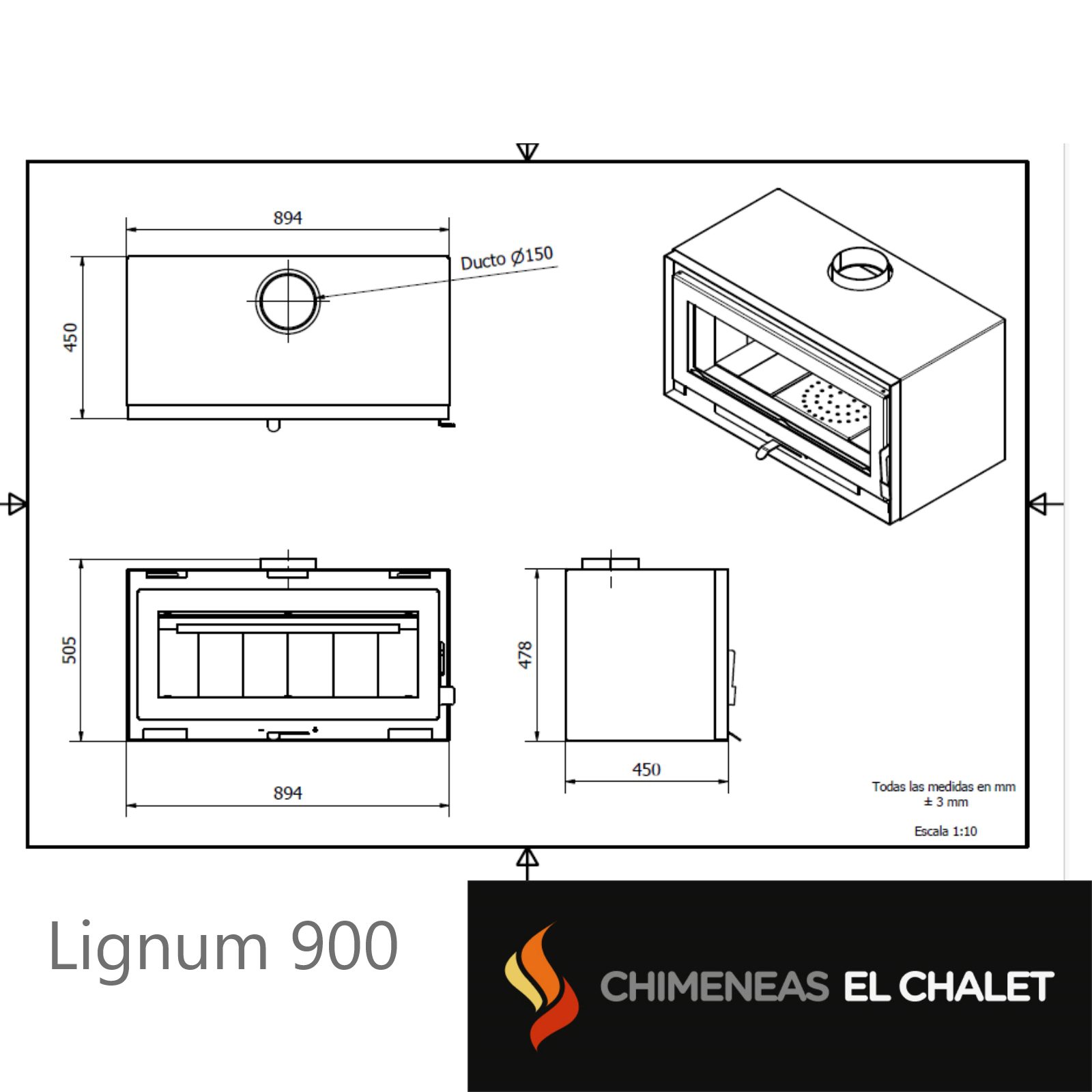 lignum 900 & kit de instalación