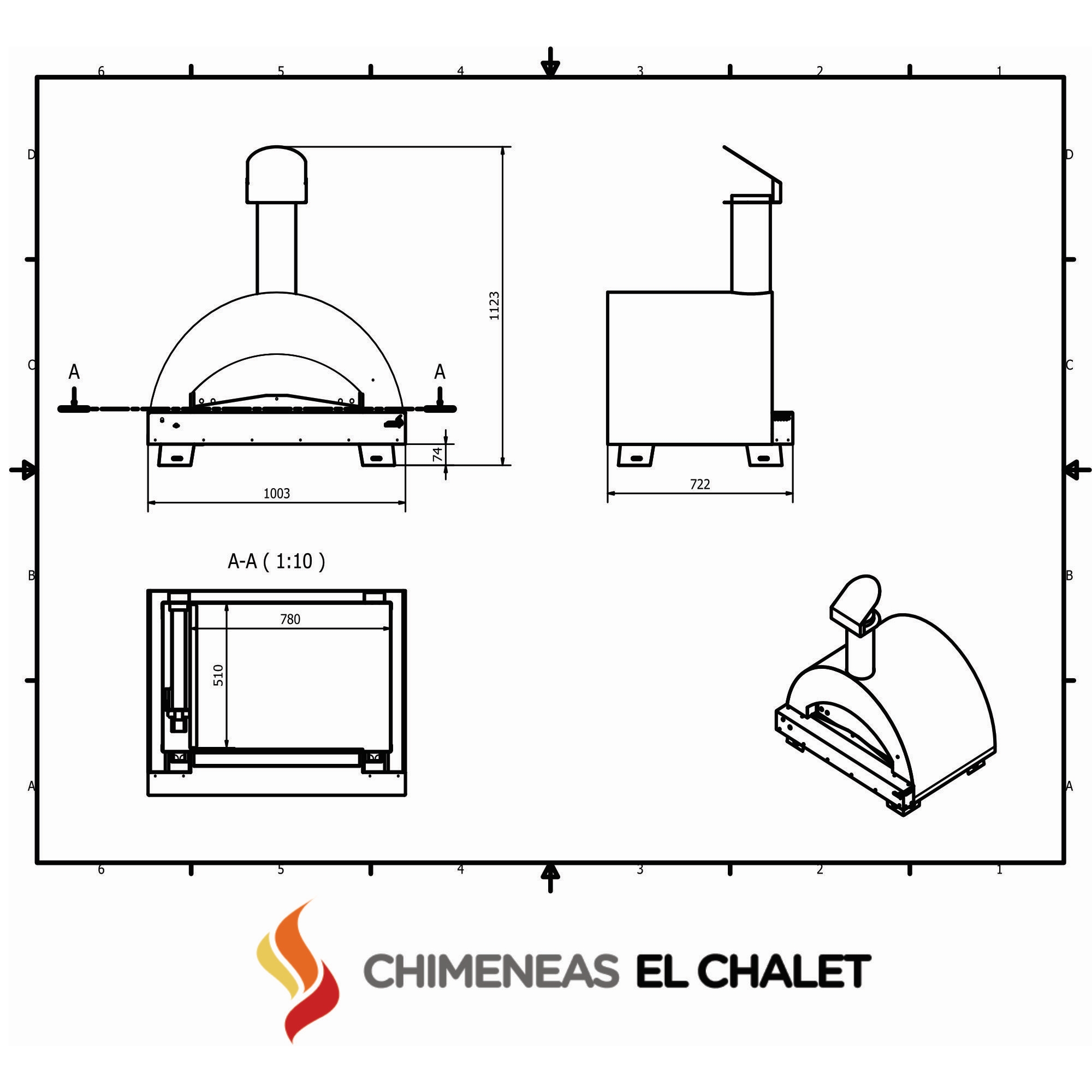 horno de gas para pizza italy