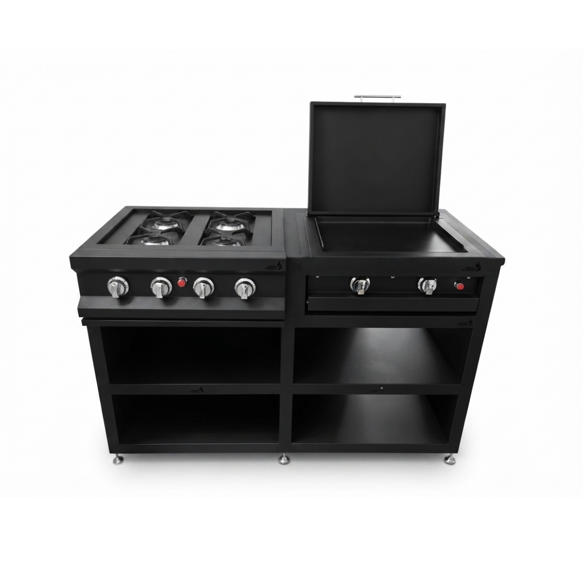 mueble estufa plancha negro chimeneas el chalet sas – 1