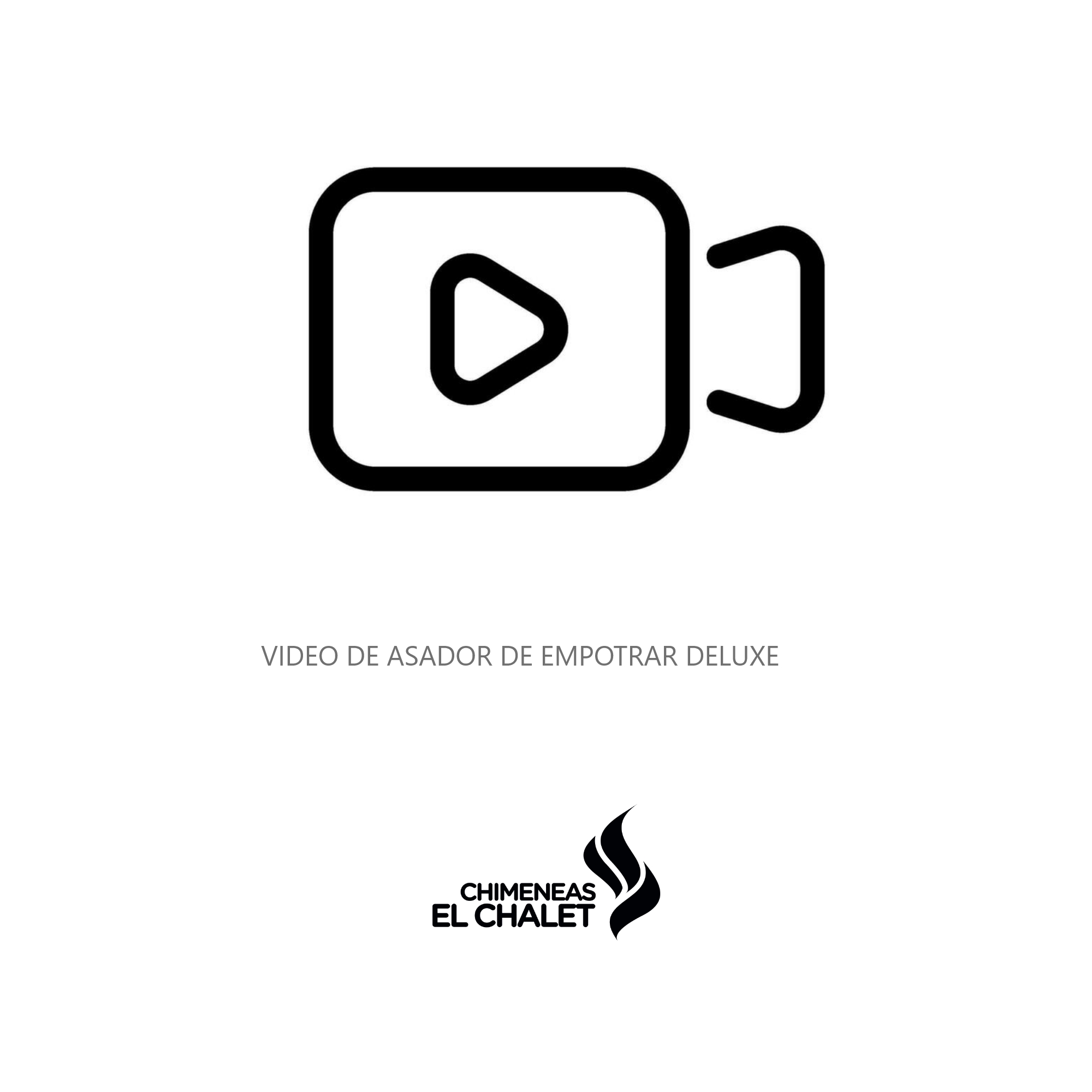 video asador empotrar deluxe chimeneas el chalet